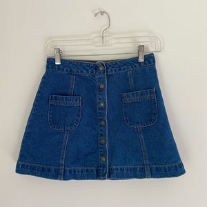 Button Up Jean Skirt ✨